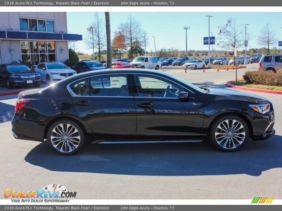 2018 Acura RLX Technology Majestic Black Pearl / Espresso Photo #8