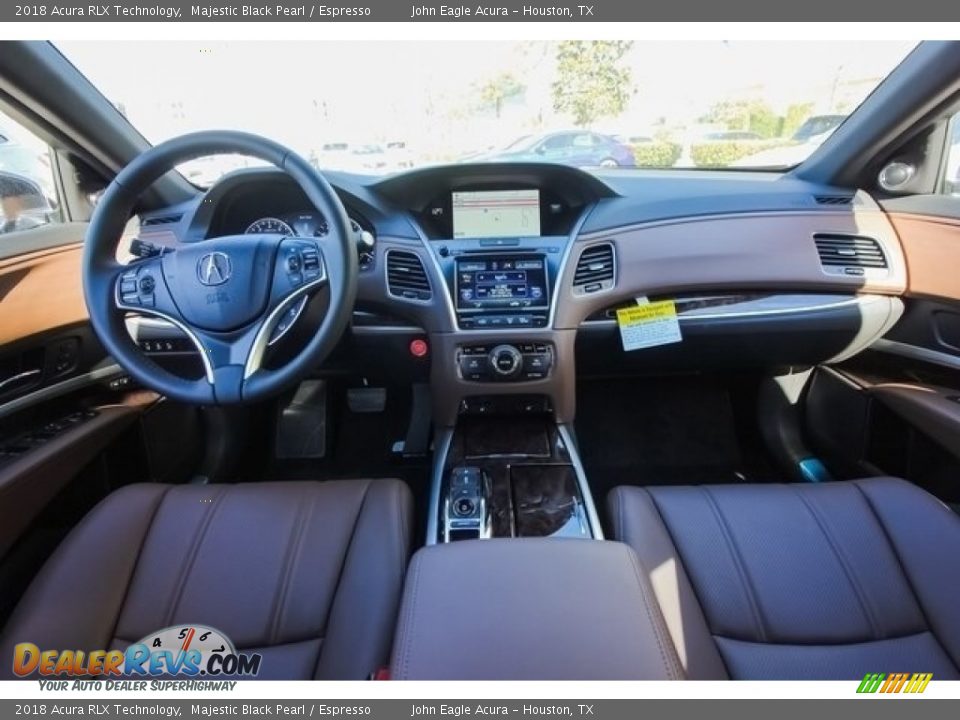 2018 Acura RLX Technology Majestic Black Pearl / Espresso Photo #9