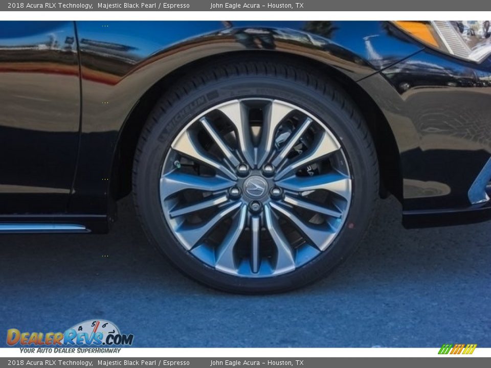 2018 Acura RLX Technology Majestic Black Pearl / Espresso Photo #10