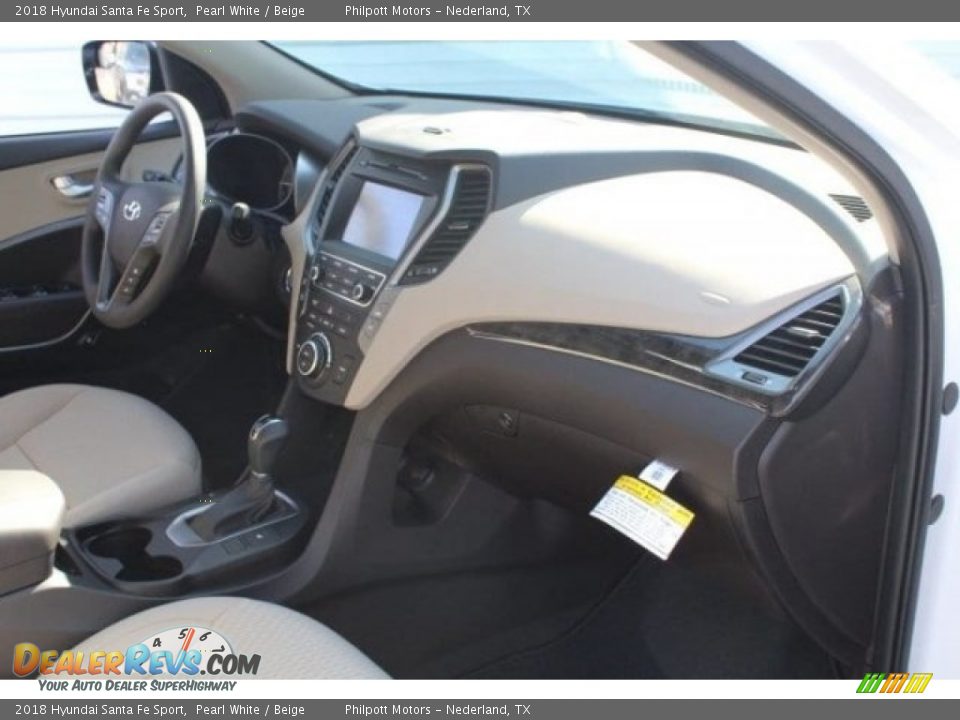 2018 Hyundai Santa Fe Sport Pearl White / Beige Photo #33