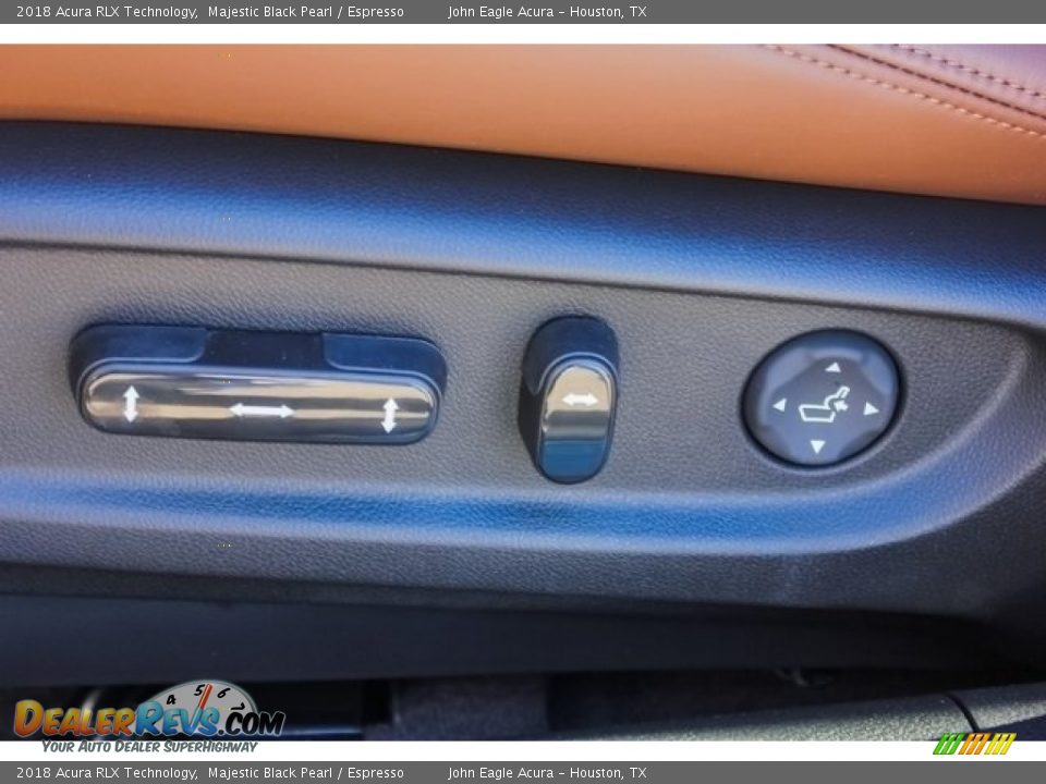 2018 Acura RLX Technology Majestic Black Pearl / Espresso Photo #13