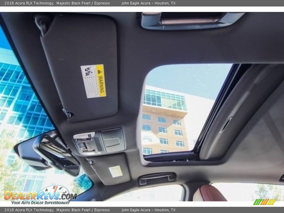 2018 Acura RLX Technology Majestic Black Pearl / Espresso Photo #14