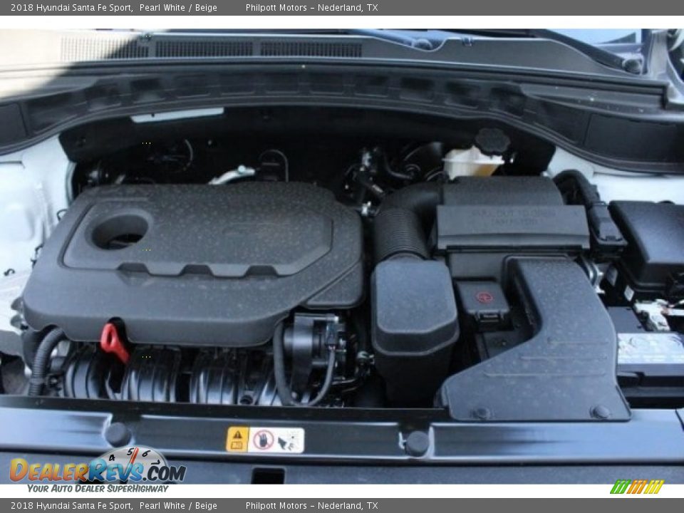 2018 Hyundai Santa Fe Sport Pearl White / Beige Photo #35
