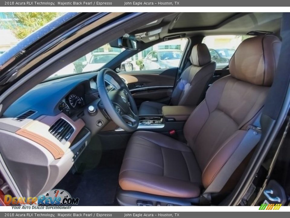 2018 Acura RLX Technology Majestic Black Pearl / Espresso Photo #15