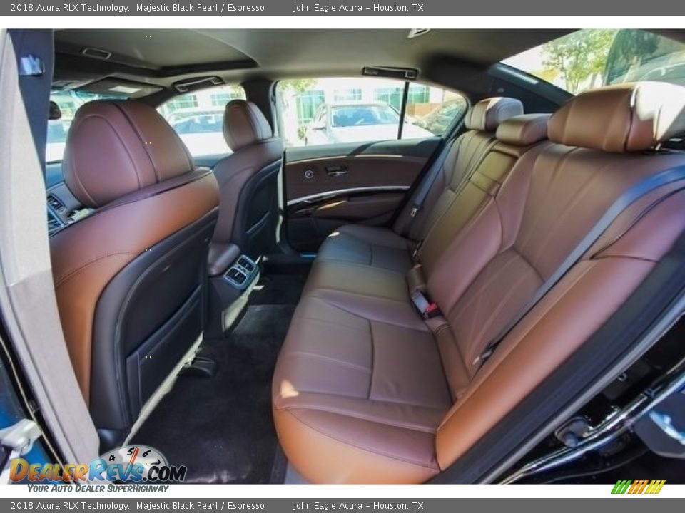 2018 Acura RLX Technology Majestic Black Pearl / Espresso Photo #17