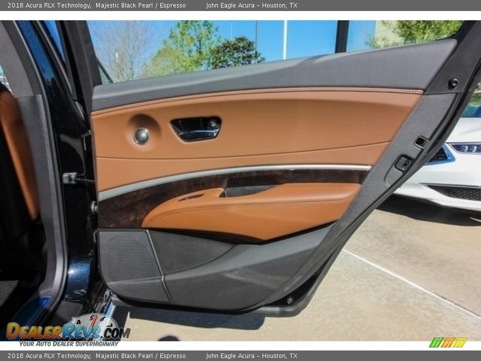 2018 Acura RLX Technology Majestic Black Pearl / Espresso Photo #19