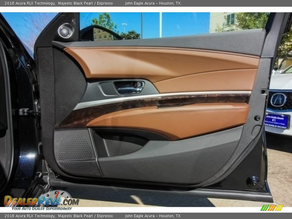 2018 Acura RLX Technology Majestic Black Pearl / Espresso Photo #21