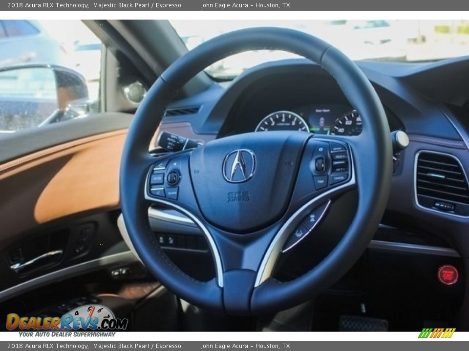 2018 Acura RLX Technology Majestic Black Pearl / Espresso Photo #26