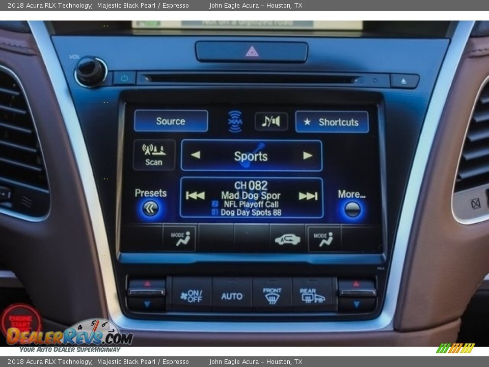 2018 Acura RLX Technology Majestic Black Pearl / Espresso Photo #29