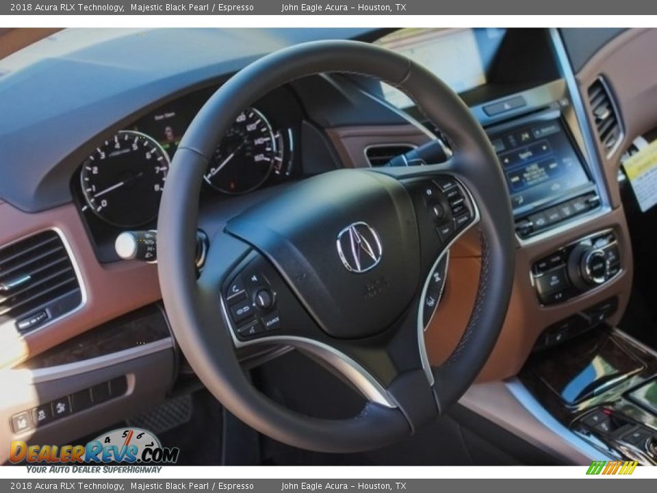 2018 Acura RLX Technology Majestic Black Pearl / Espresso Photo #32
