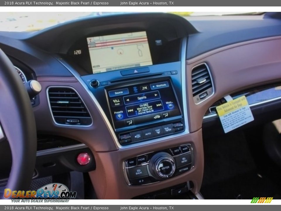2018 Acura RLX Technology Majestic Black Pearl / Espresso Photo #33