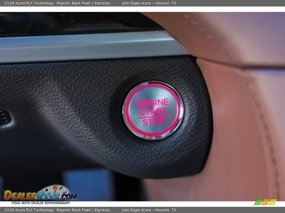 2018 Acura RLX Technology Majestic Black Pearl / Espresso Photo #34