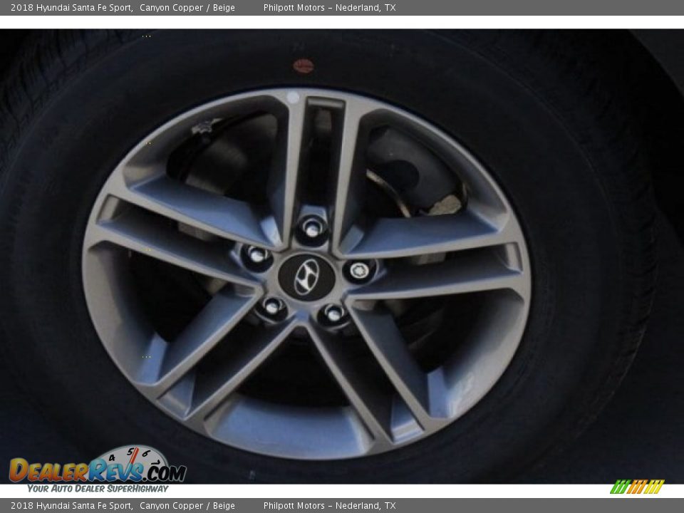 2018 Hyundai Santa Fe Sport Canyon Copper / Beige Photo #6