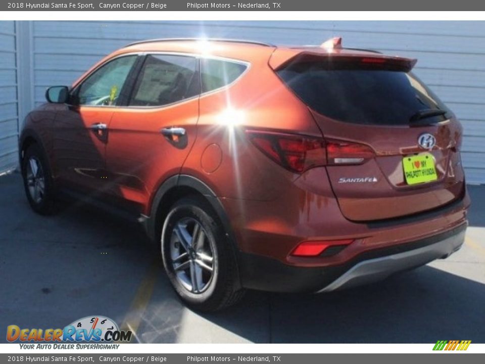 2018 Hyundai Santa Fe Sport Canyon Copper / Beige Photo #7
