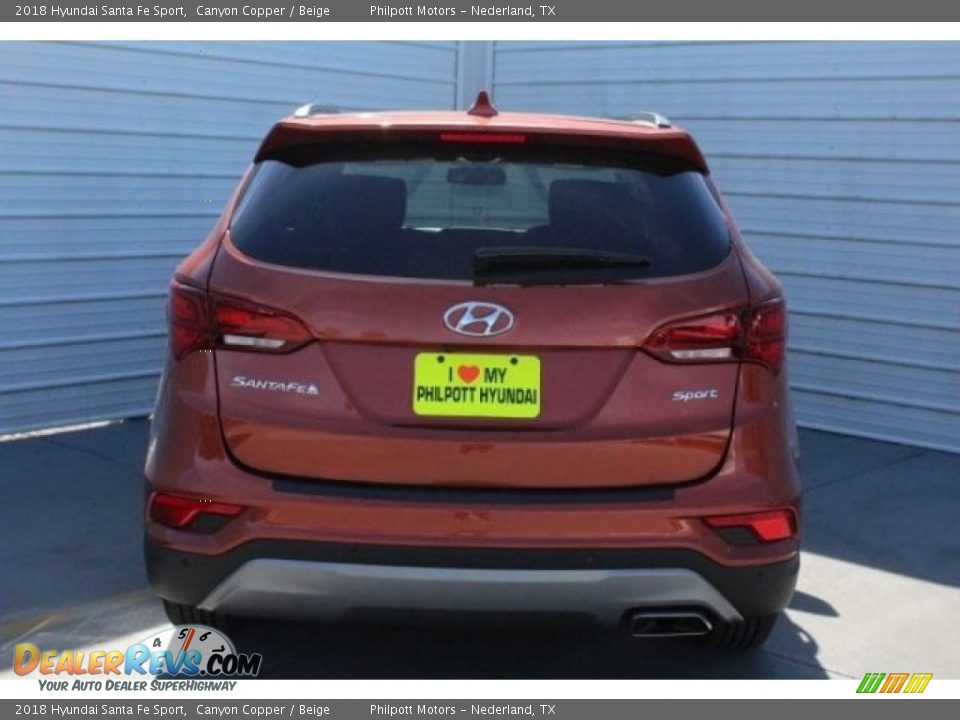 2018 Hyundai Santa Fe Sport Canyon Copper / Beige Photo #8