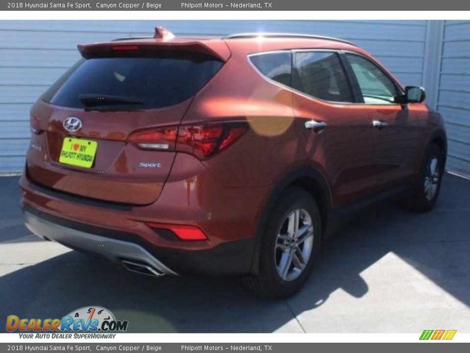 2018 Hyundai Santa Fe Sport Canyon Copper / Beige Photo #9