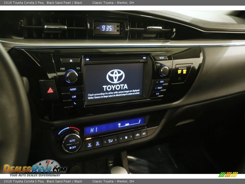 2016 Toyota Corolla S Plus Black Sand Pearl / Black Photo #8