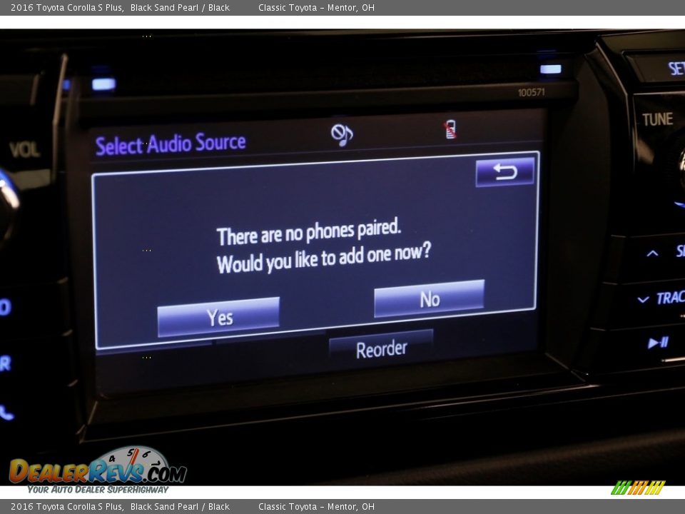 2016 Toyota Corolla S Plus Black Sand Pearl / Black Photo #10