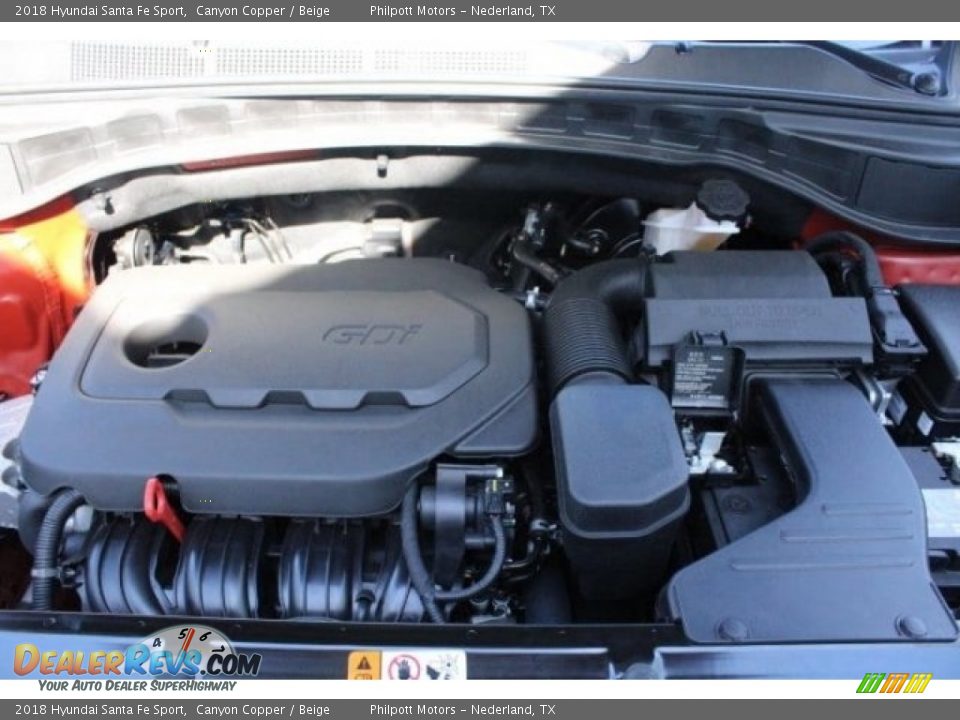 2018 Hyundai Santa Fe Sport Canyon Copper / Beige Photo #35