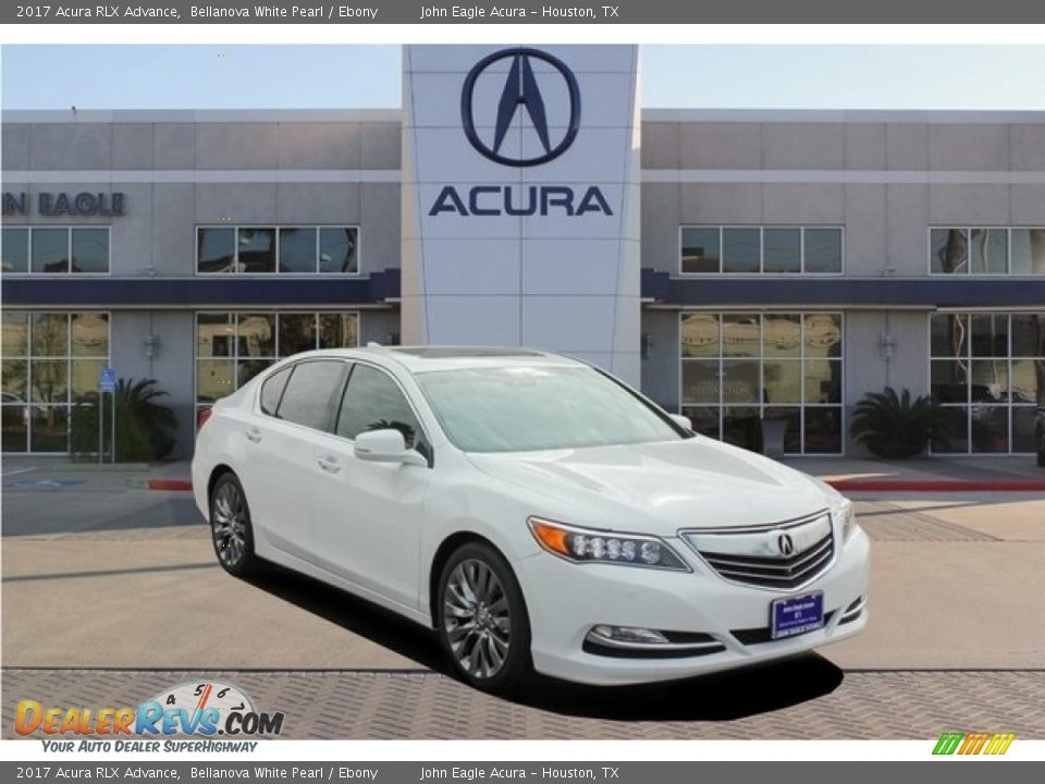 2017 Acura RLX Advance Bellanova White Pearl / Ebony Photo #1