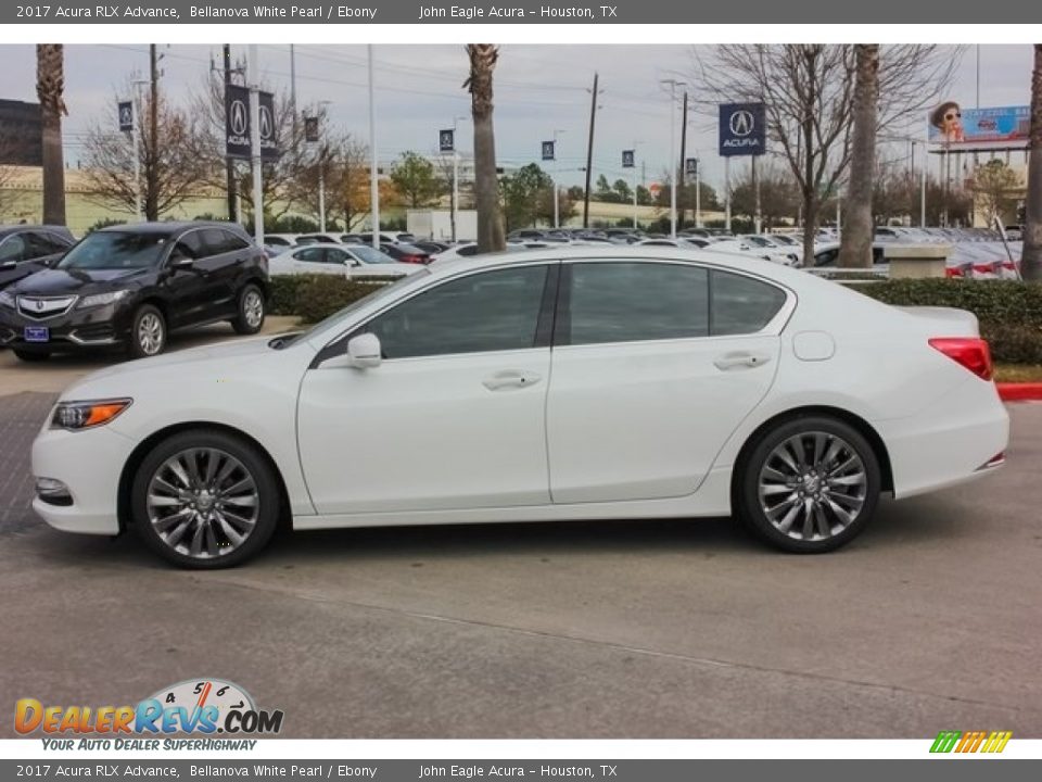 2017 Acura RLX Advance Bellanova White Pearl / Ebony Photo #4