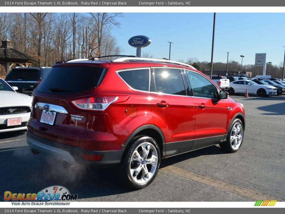 2014 Ford Escape Titanium 1.6L EcoBoost Ruby Red / Charcoal Black Photo #3