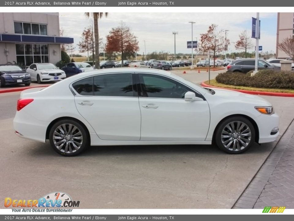 2017 Acura RLX Advance Bellanova White Pearl / Ebony Photo #8