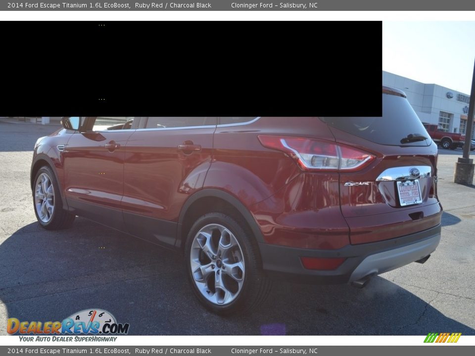 2014 Ford Escape Titanium 1.6L EcoBoost Ruby Red / Charcoal Black Photo #4