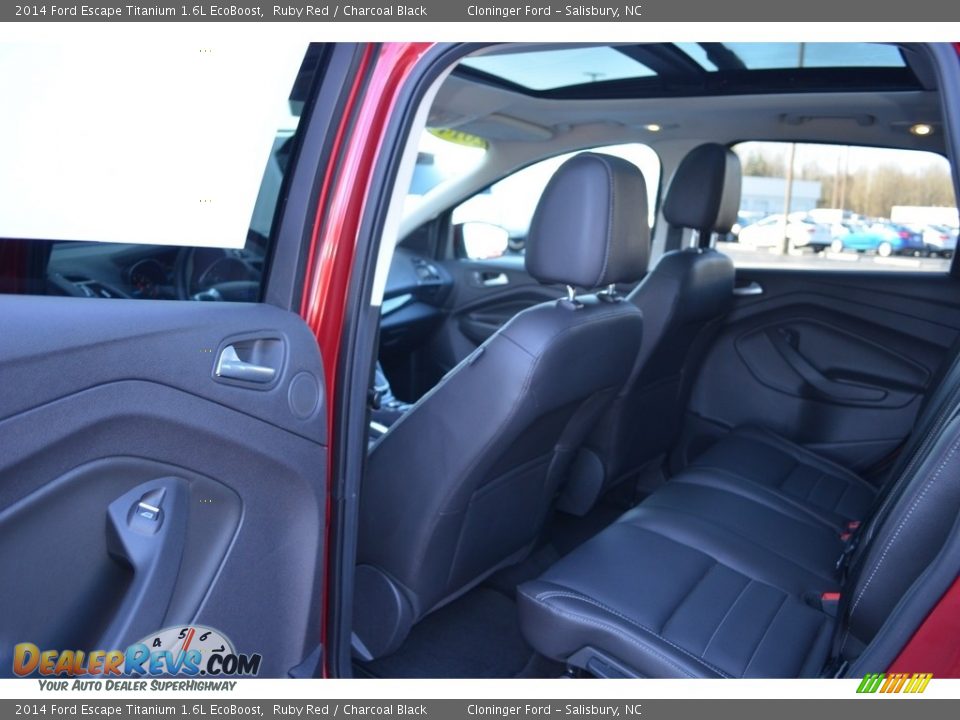 2014 Ford Escape Titanium 1.6L EcoBoost Ruby Red / Charcoal Black Photo #12