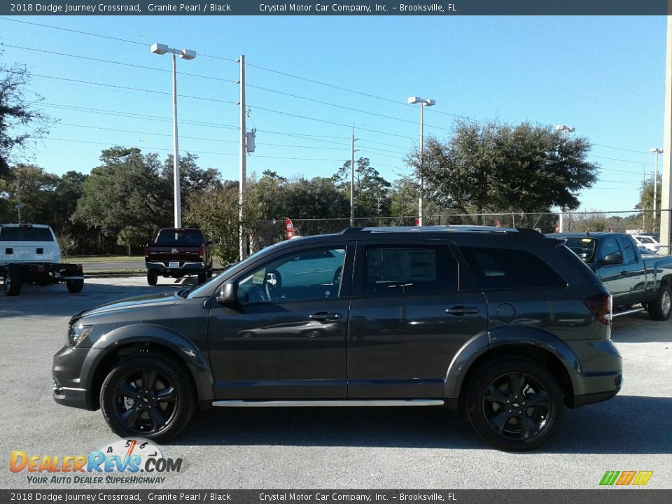 2018 Dodge Journey Crossroad Granite Pearl / Black Photo #2