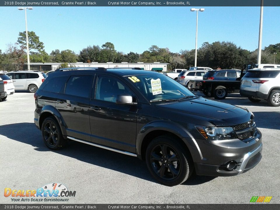 2018 Dodge Journey Crossroad Granite Pearl / Black Photo #7
