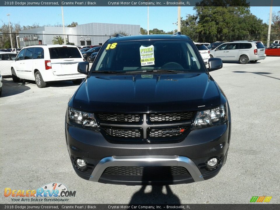 2018 Dodge Journey Crossroad Granite Pearl / Black Photo #8