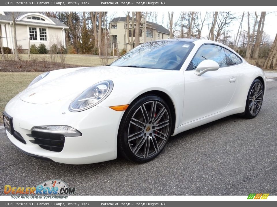 2015 Porsche 911 Carrera S Coupe White / Black Photo #1