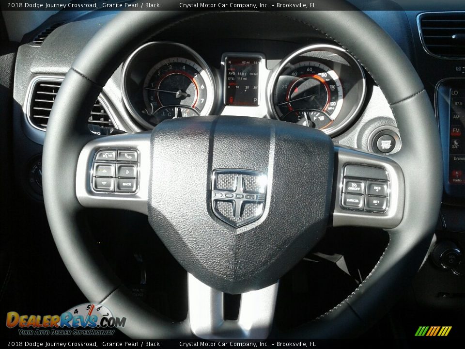 2018 Dodge Journey Crossroad Granite Pearl / Black Photo #14