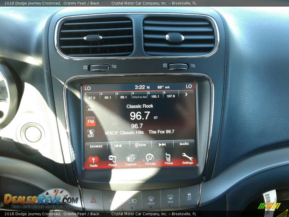 2018 Dodge Journey Crossroad Granite Pearl / Black Photo #15