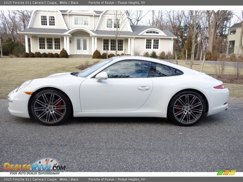 2015 Porsche 911 Carrera S Coupe White / Black Photo #3