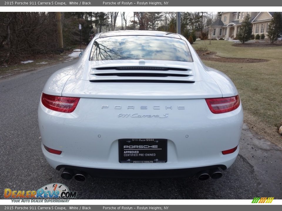 2015 Porsche 911 Carrera S Coupe White / Black Photo #5