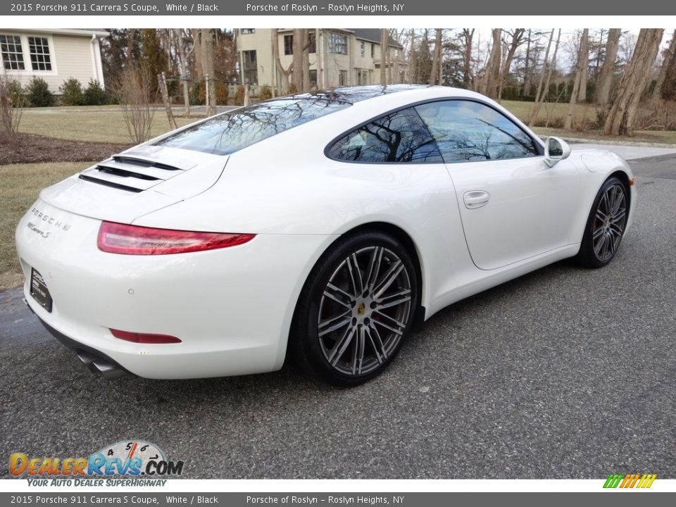 2015 Porsche 911 Carrera S Coupe White / Black Photo #6