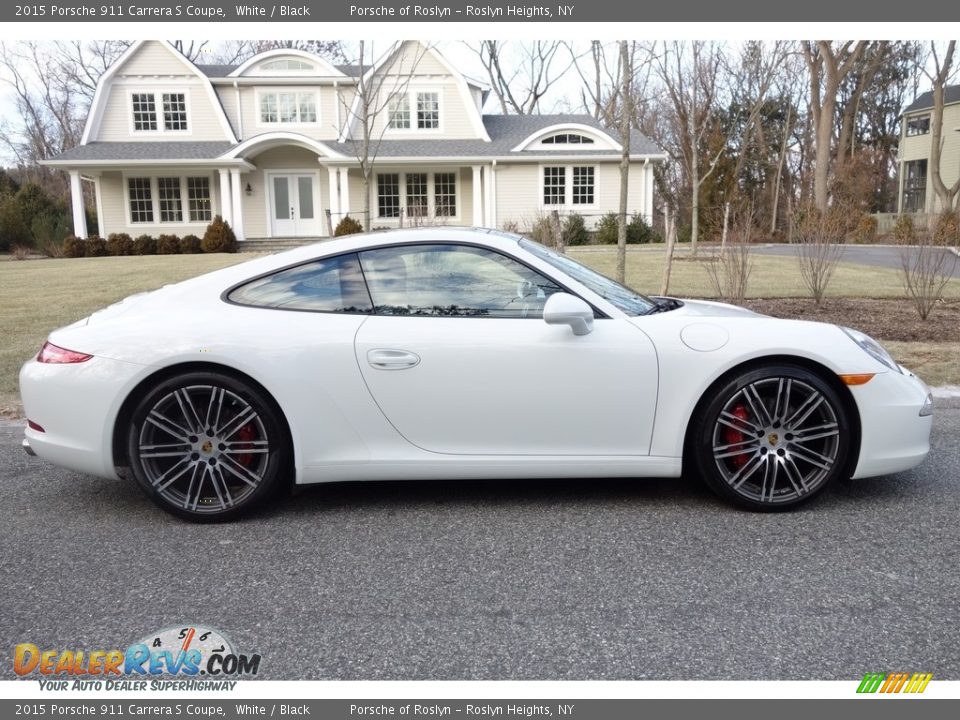 2015 Porsche 911 Carrera S Coupe White / Black Photo #7