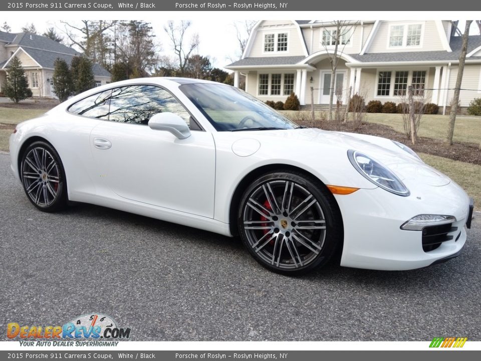 2015 Porsche 911 Carrera S Coupe White / Black Photo #8