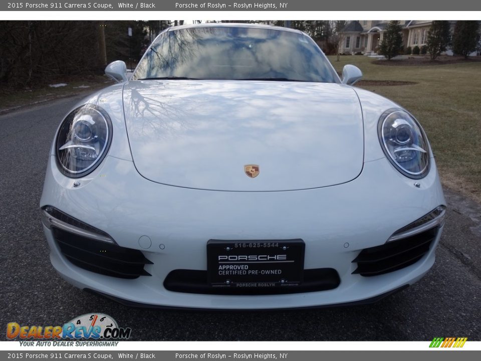 2015 Porsche 911 Carrera S Coupe White / Black Photo #9