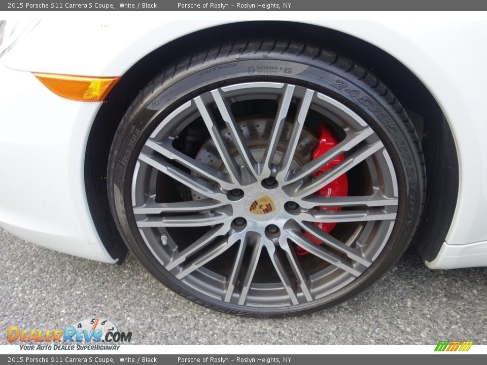 2015 Porsche 911 Carrera S Coupe White / Black Photo #10