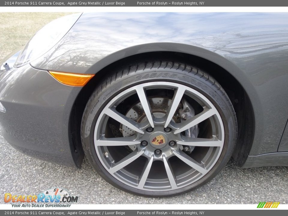 2014 Porsche 911 Carrera Coupe Agate Grey Metallic / Luxor Beige Photo #9