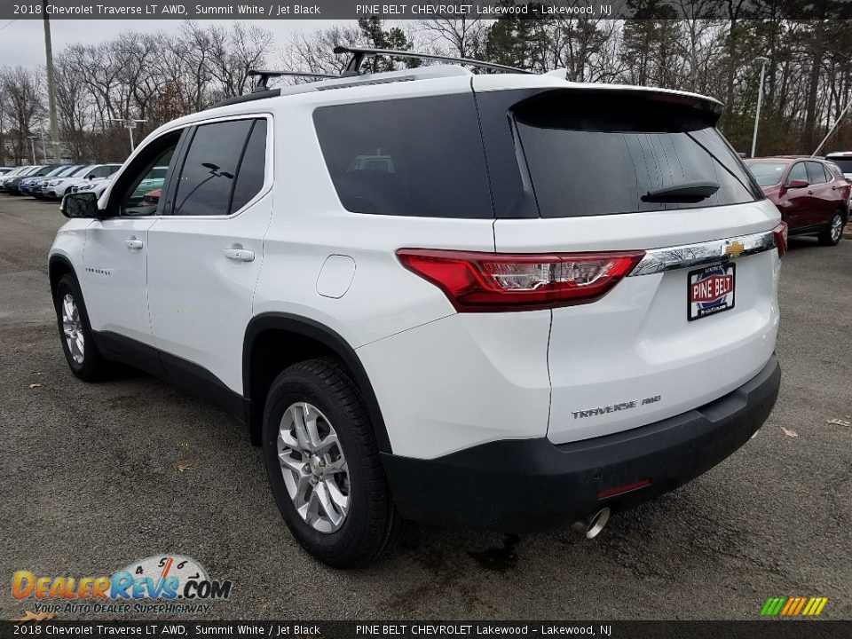 2018 Chevrolet Traverse LT AWD Summit White / Jet Black Photo #4