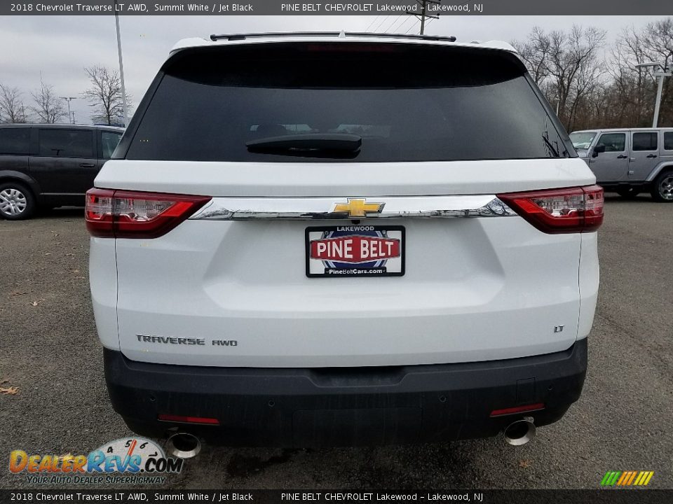 2018 Chevrolet Traverse LT AWD Summit White / Jet Black Photo #5