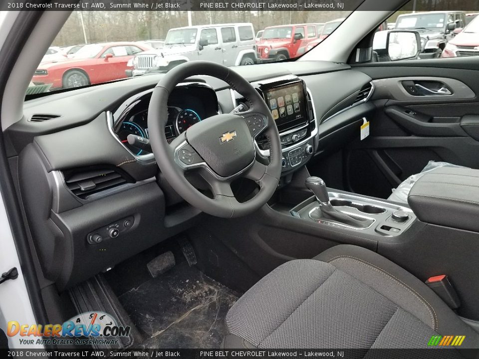 2018 Chevrolet Traverse LT AWD Summit White / Jet Black Photo #7