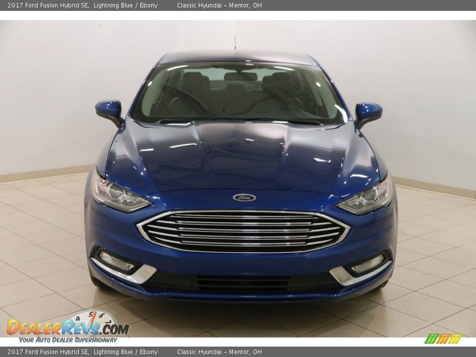 2017 Ford Fusion Hybrid SE Lightning Blue / Ebony Photo #2