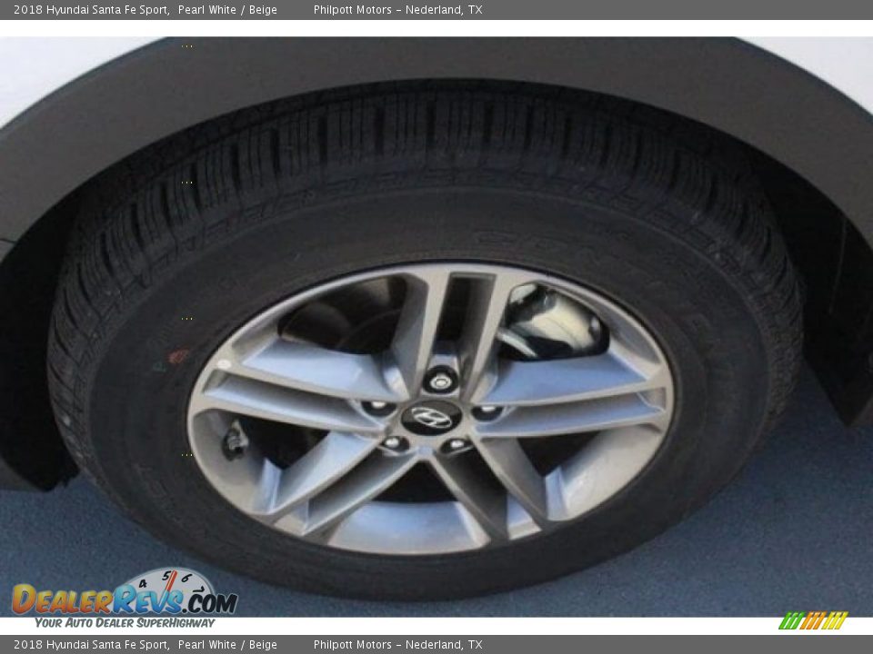 2018 Hyundai Santa Fe Sport Pearl White / Beige Photo #4