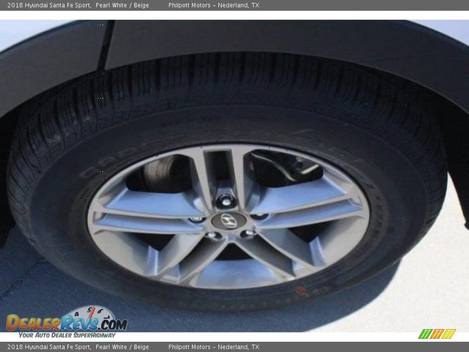 2018 Hyundai Santa Fe Sport Pearl White / Beige Photo #5