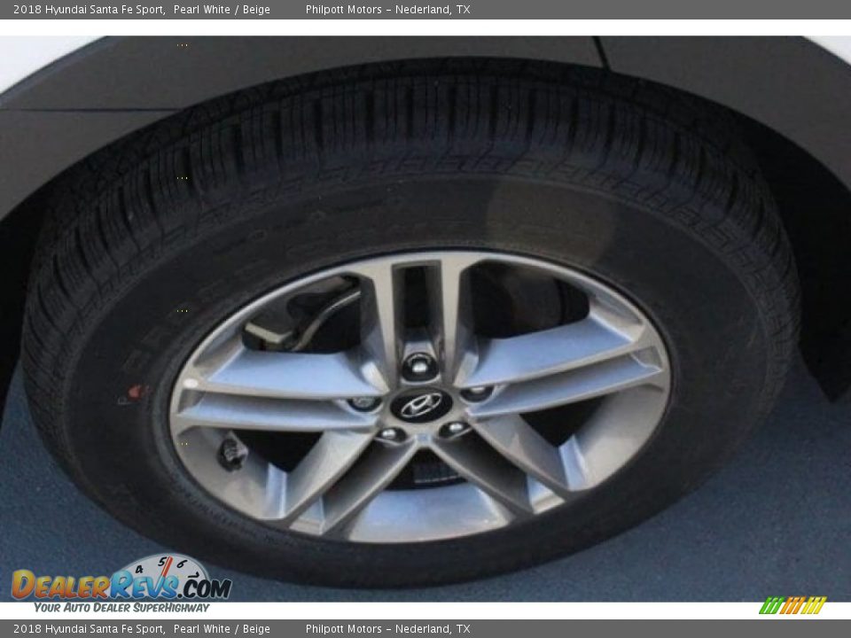 2018 Hyundai Santa Fe Sport Pearl White / Beige Photo #9
